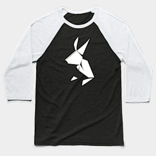 Oribunny | Origami + Bunny Baseball T-Shirt